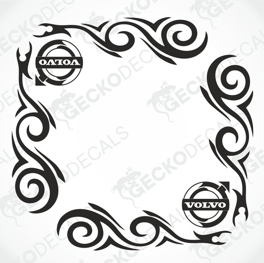 VOLVO TRIBAL SIDE WINDOW DECALS