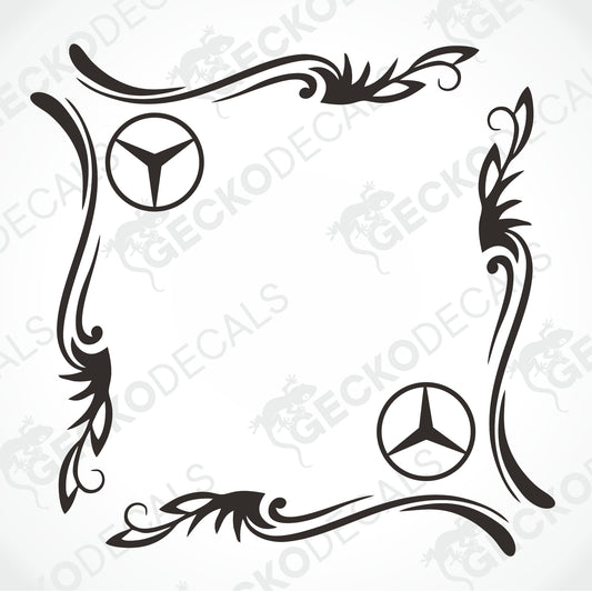 MERCEDES-BENZ SIDE WINDOW DECALS