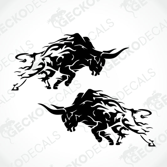 BULLS TRIBAL DECALS