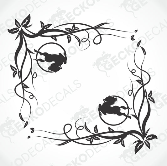IVECO FLORAL SIDE WINDOW DECALS