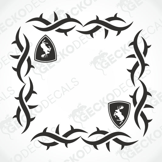 VOLVO TRIBAL SIDE WINDOW DECALS
