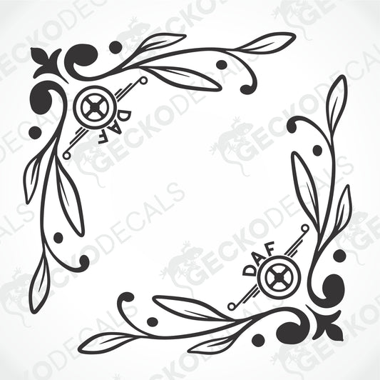 DAF SIDE WINDOW DECALS