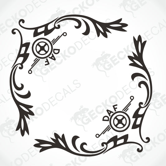 DAF SIDE WINDOW DECALS