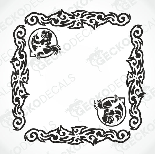VOLVO MOOSE SIDE WINDOW DECALS