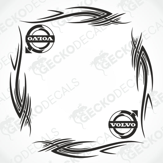 VOLVO TRIBAL SIDE WINDOW DECALS