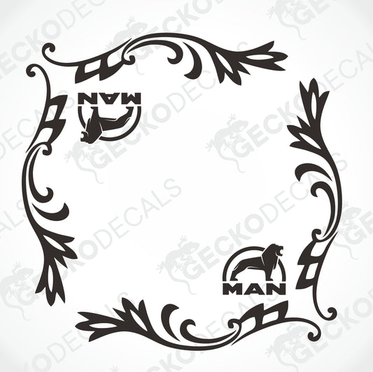 MAN SIDE WINDOW DECALS