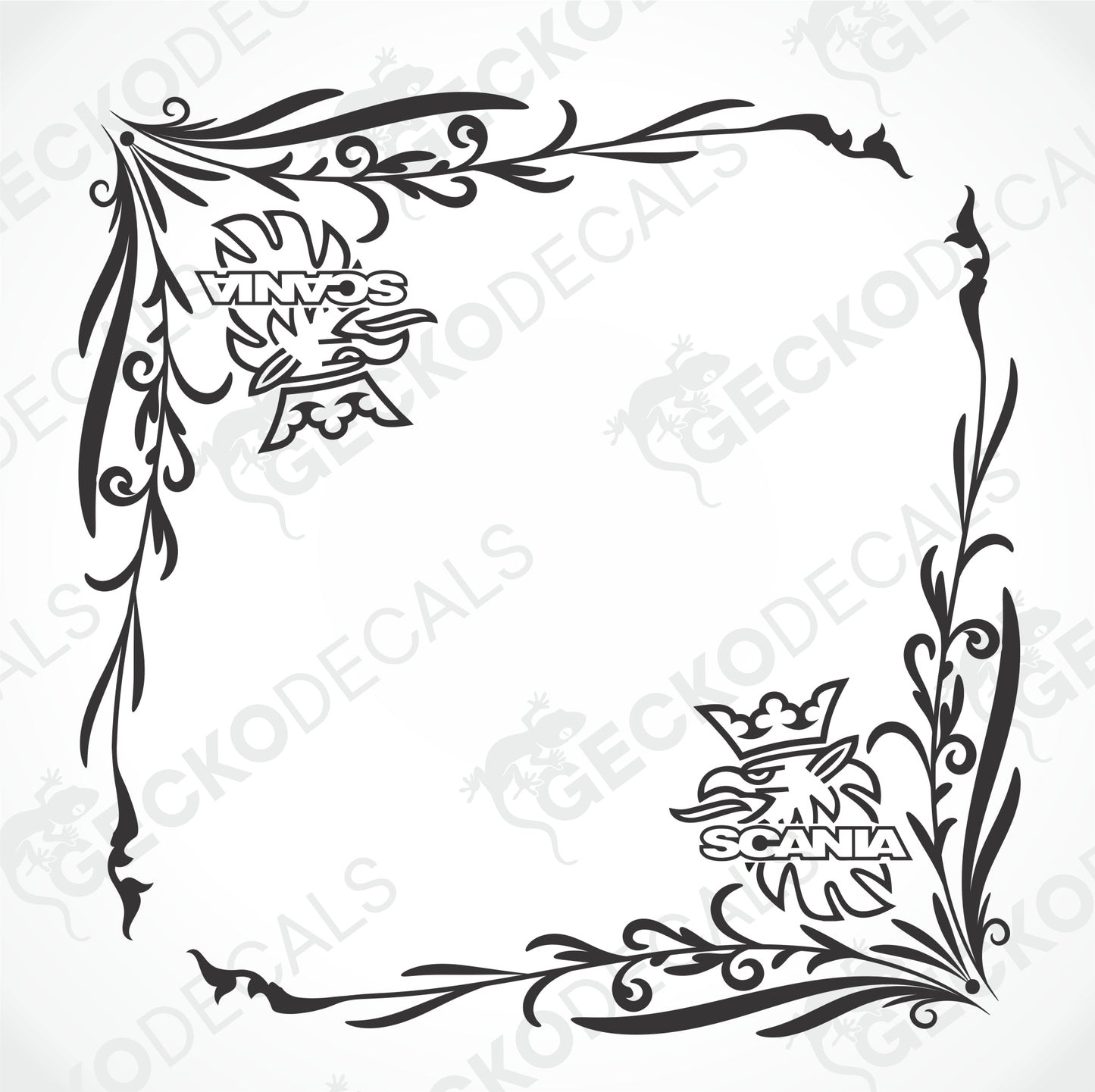 SCANIA SIDE WINDOW DECALS