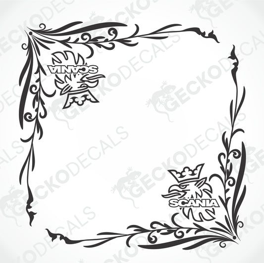 SCANIA SIDE WINDOW DECALS