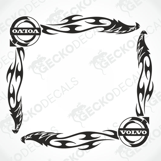 VOLVO EAGLE TRIBAL SIDE WINDOW DECALS