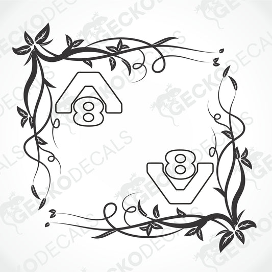 SCANIA V8 SIDE WINDOW DECALS
