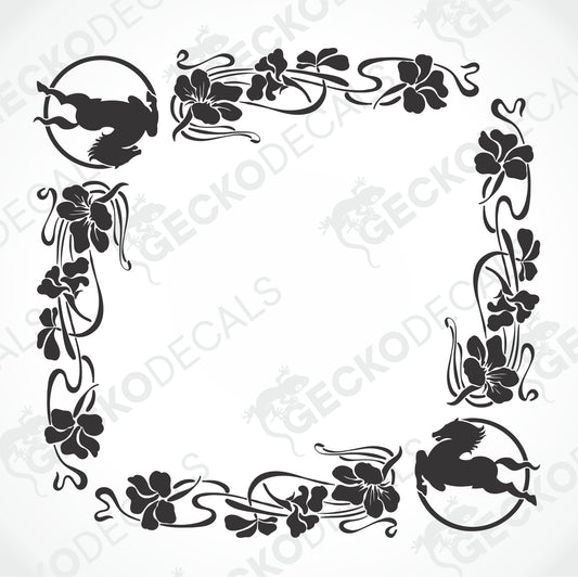 IVECO FLORAL SIDE WINDOW DECALS