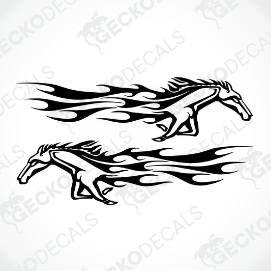 HORSES TRIBAL DECALS