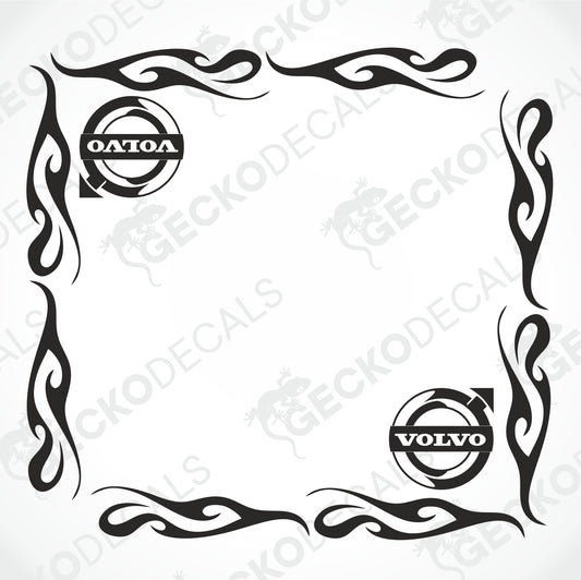 VOLVO TRIBAL SIDE WINDOW DECALS