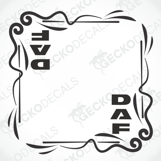 DAF SIDE WINDOW DECALS
