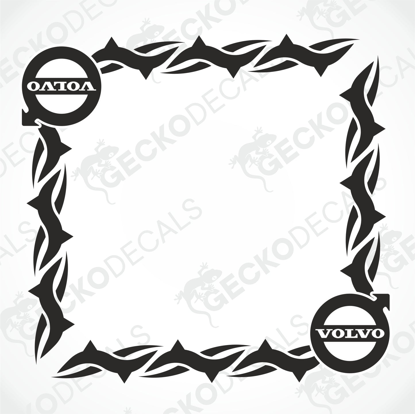 VOLVO TRIBAL SIDE WINDOW DECALS