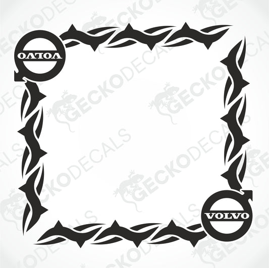 VOLVO TRIBAL SIDE WINDOW DECALS