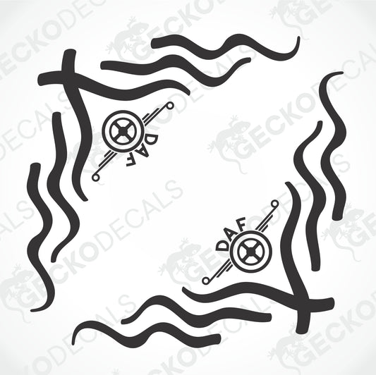 DAF SIDE WINDOW DECALS