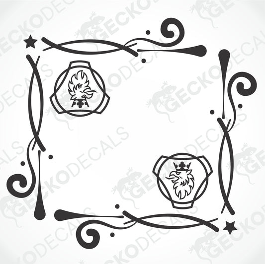 SCANIA SIDE WINDOW DECALS