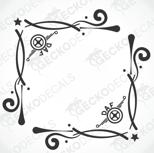 DAF SIDE WINDOW DECALS