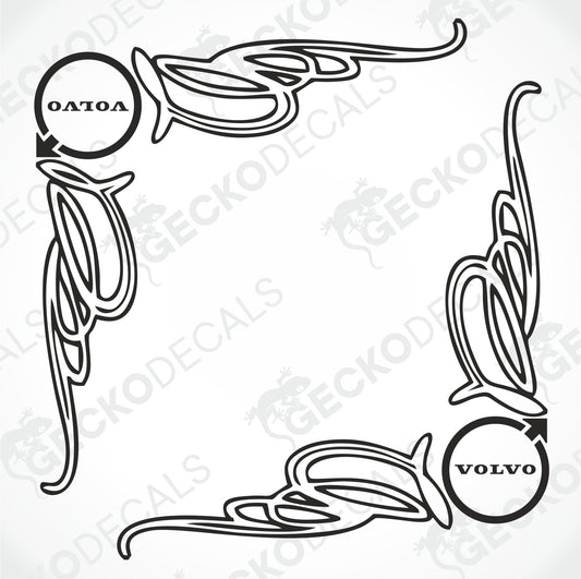 VOLVO SIDE WINDOW DECALS