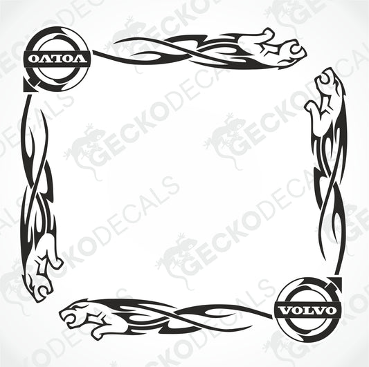 VOLVO TRIBAL SIDE WINDOW DECALS
