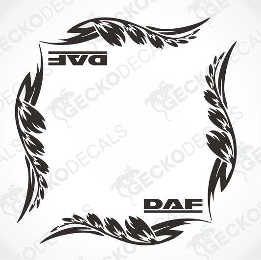DAF SIDE WINDOW DECALS