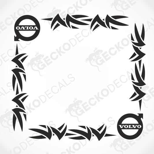 VOLVO TRIBAL SIDE WINDOW DECALS