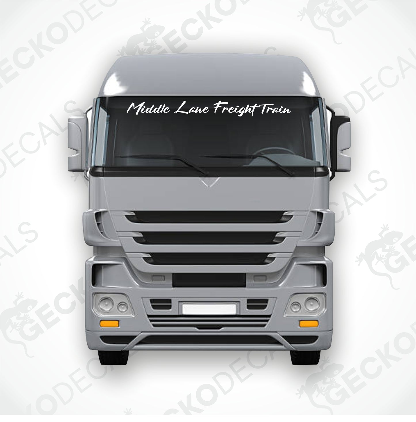 MIDDLE LANE FREIGHT TRAIN WINDSCREEN DECAL
