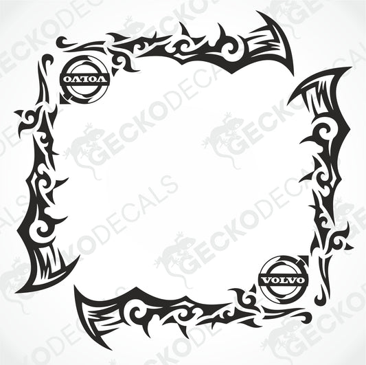 VOLVO TRIBAL SIDE WINDOW DECALS
