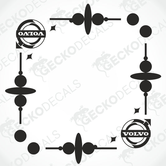 VOLVO SIDE WINDOW DECALS