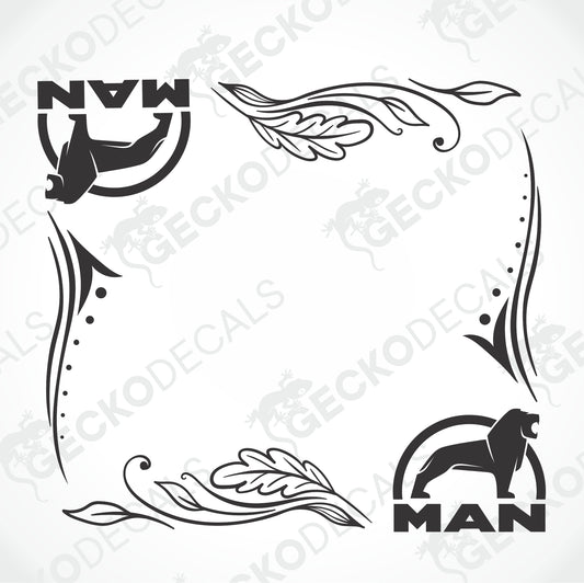 MAN SIDE WINDOW DECALS