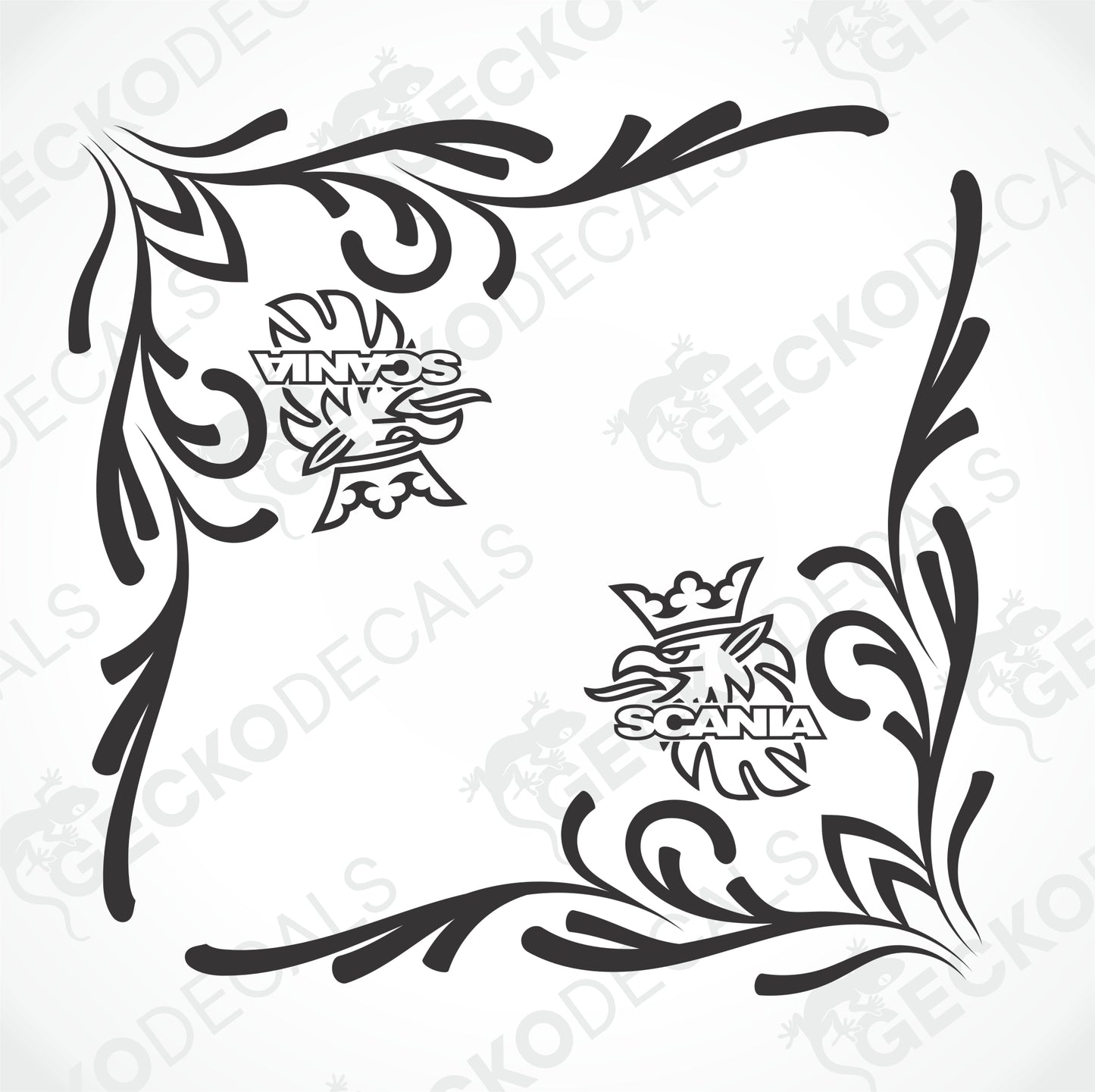 SCANIA SIDE WINDOW DECALS