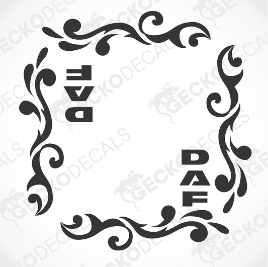 DAF SIDE WINDOW DECALS