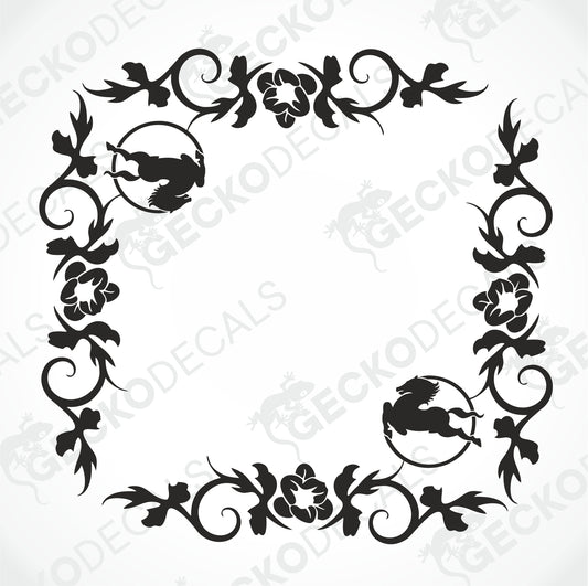 IVECO FLORAL SIDE WINDOW DECALS