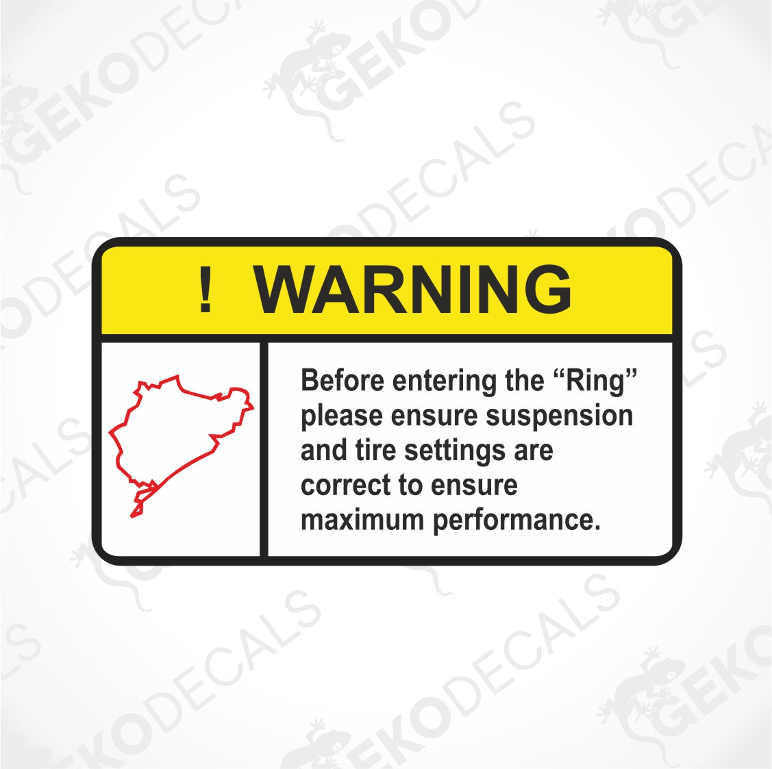 WARNING NÜRBURGRING