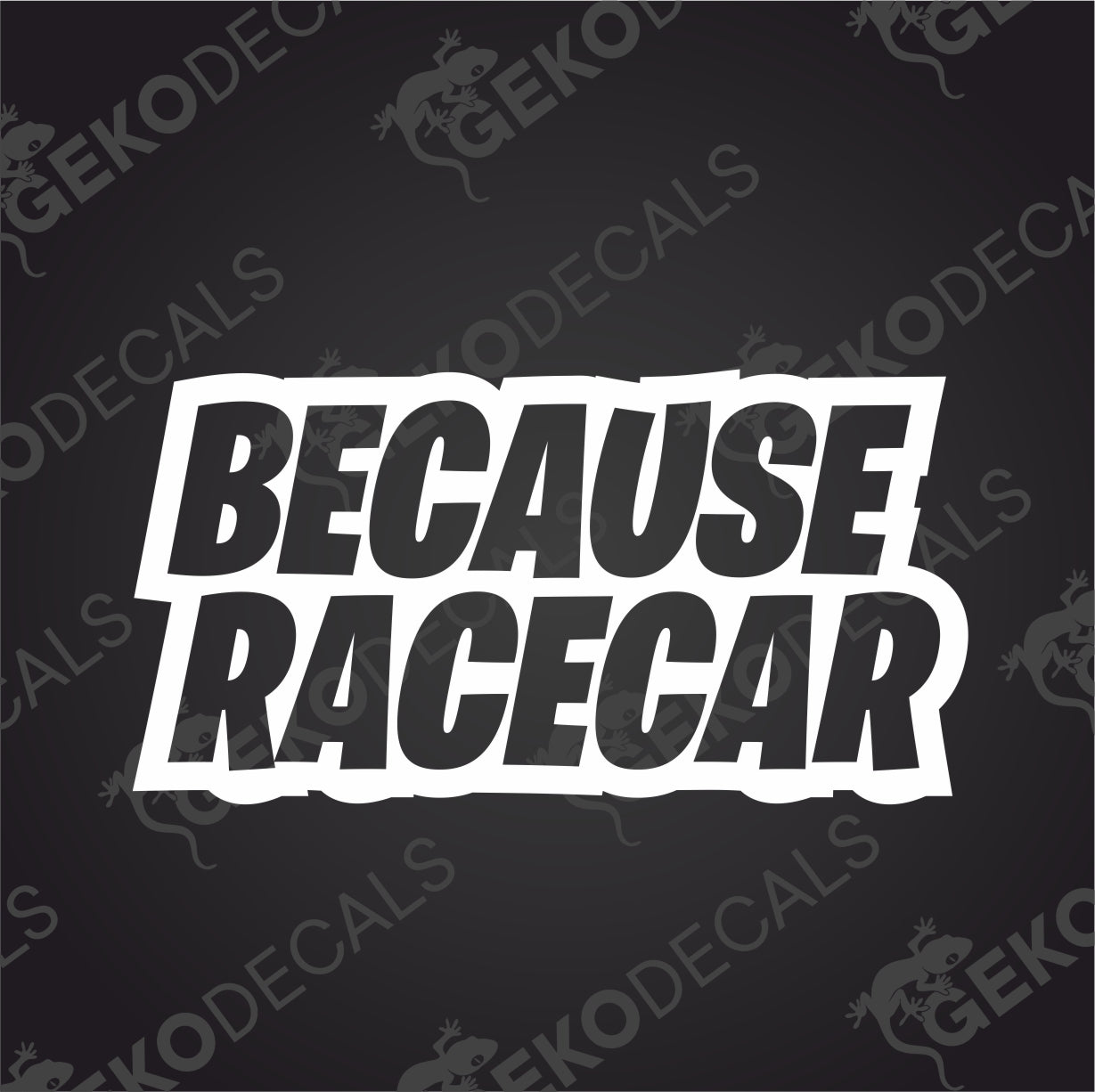 BECAUSE RACECAR