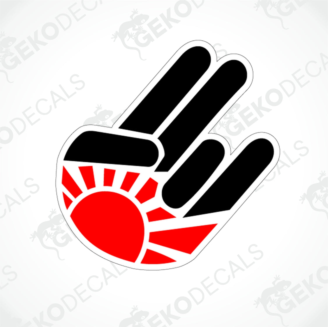 JDM HAND RISING SUN