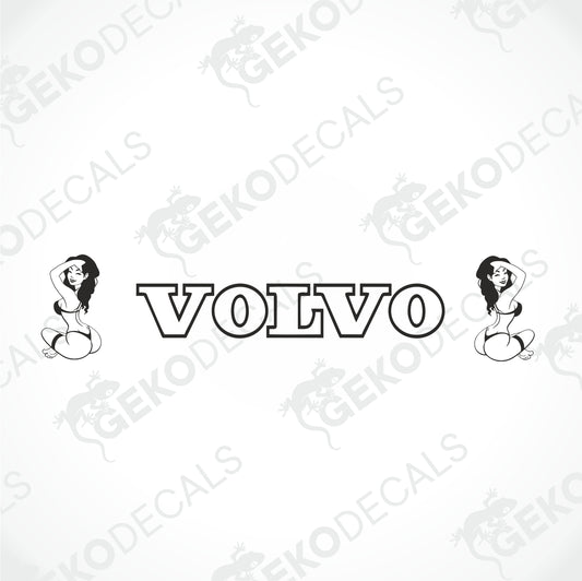 VOLVO WITH SITTING GIRLS