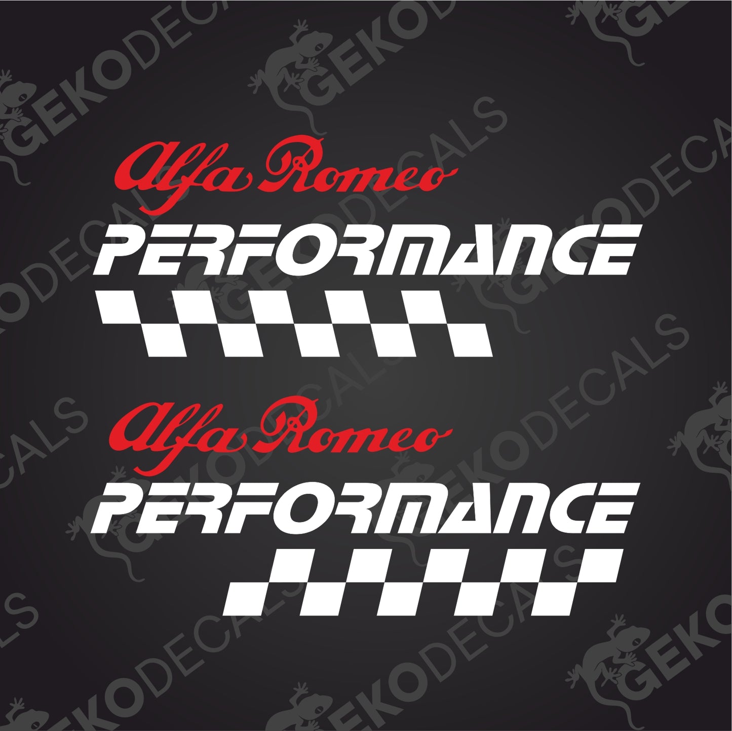 ALFA ROMEO PERFORMANCE DECAL SET