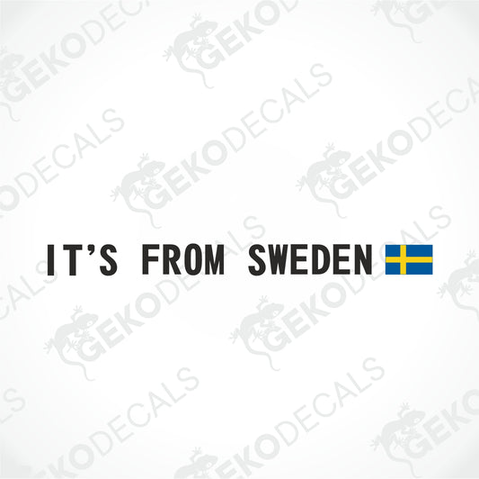 DET ÄR FRÅN SVERIGE