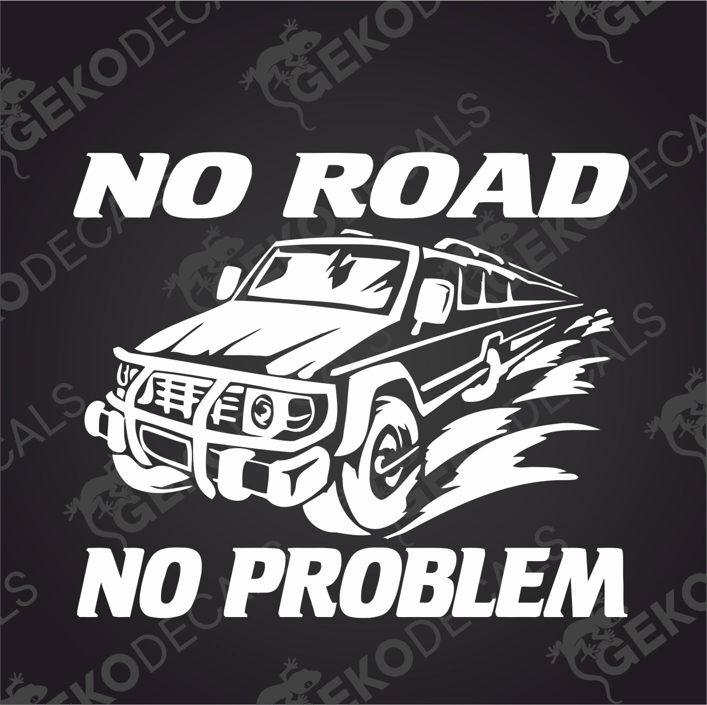 NO ROAD  NO PROBLEM