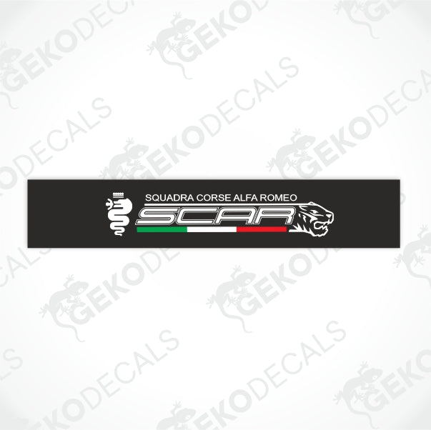 SCAR SQUADRA CORSE ALFA ROMEO SUNSTRIP