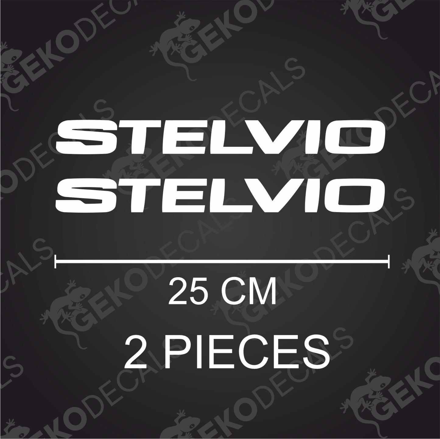STELVIO SANDBLAST SIDE WINDOW DECALS