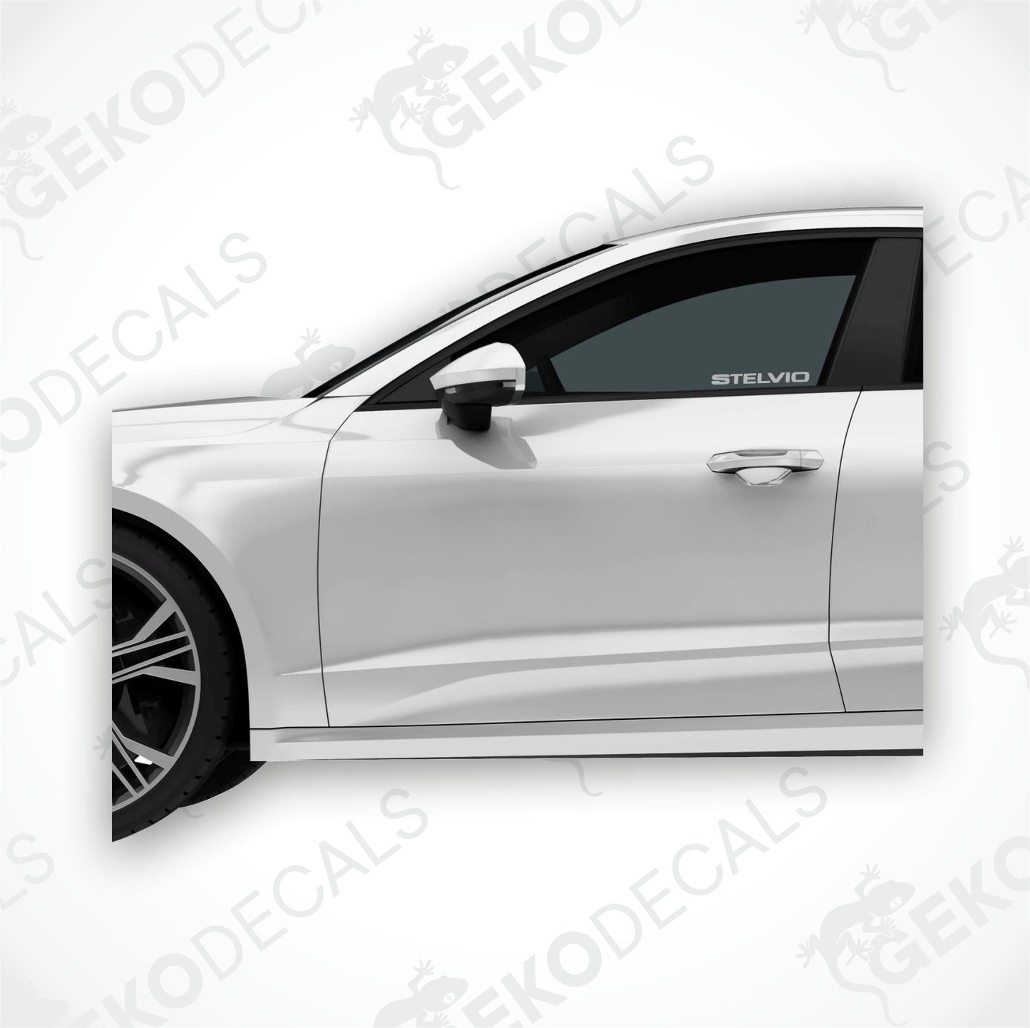 STELVIO SANDBLAST SIDE WINDOW DECALS