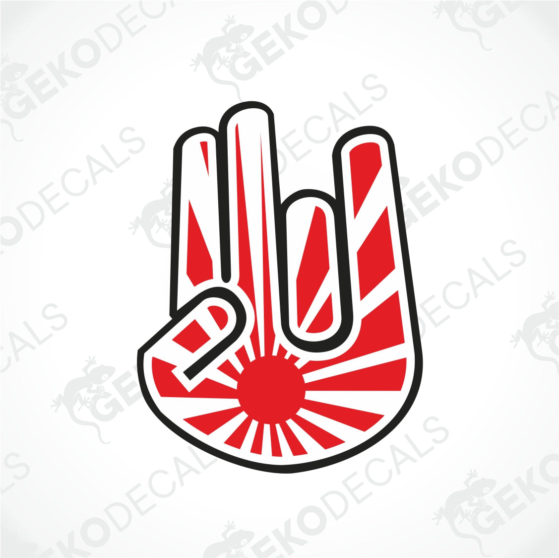 JDM HAND RISING SUN