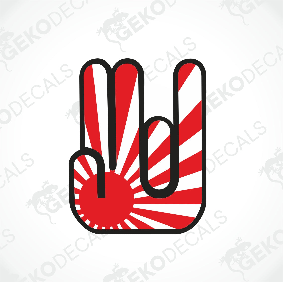 JDM HAND RISING SUN
