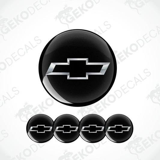 Set of vinyl decals with the polyurethane coating, including four decals with the CHEVROLET logo.